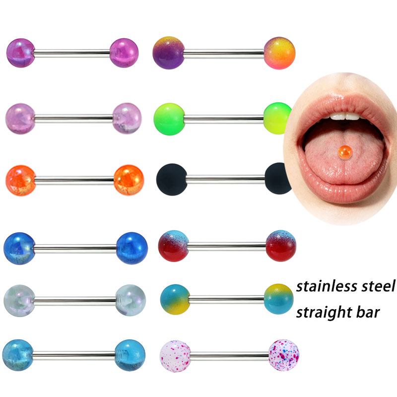 Tongue Barbell Straight - Lote de 50 Piezas de Barra