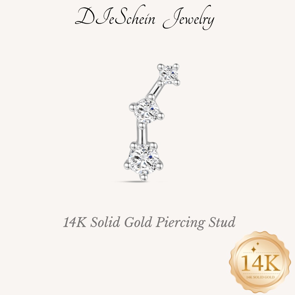 Tragus Flat Back - DIeSchein Pendientes de Piercing de Cartílago