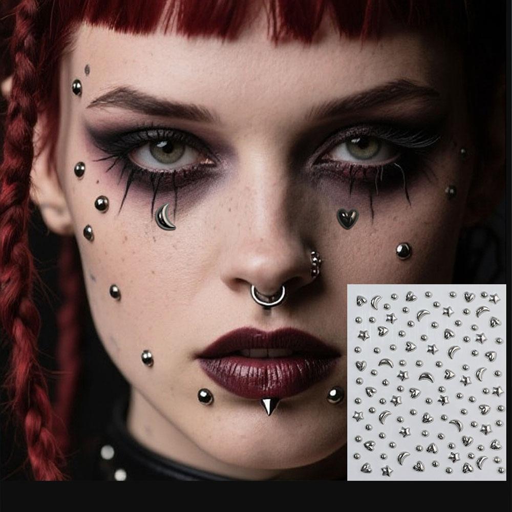 Body Jewelry Eyebrow - 1 Hoja de Pegatinas de Acrílico