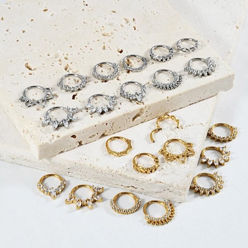 Body Jewelry Ear Piercing - Anillo cartílago oreja y nariz 31BB,