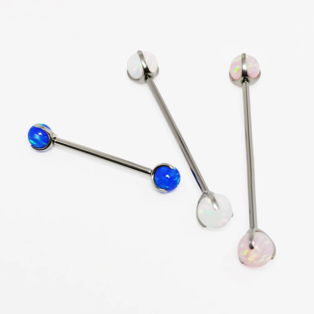 Tongue Barbell Straight - Anillo de bolas de barra de