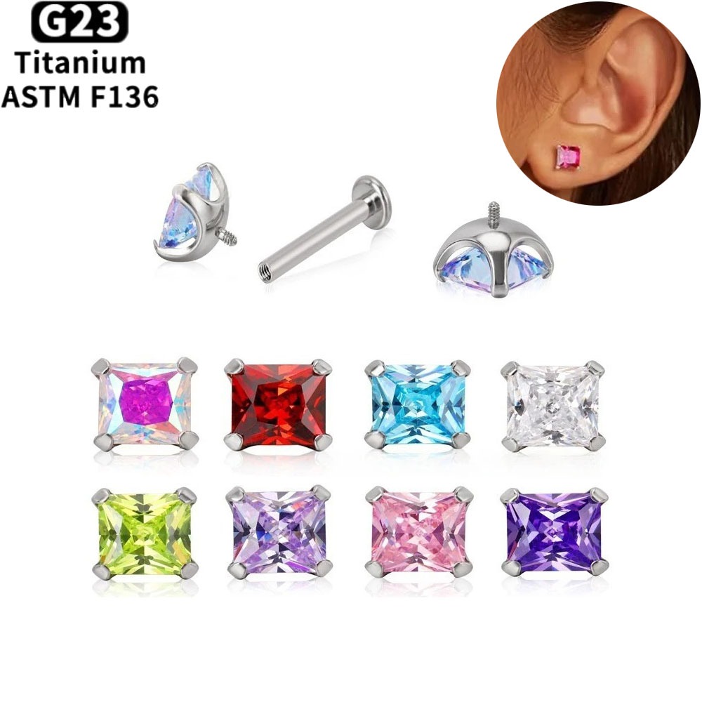Body Jewelry Lip Ring - Anillos de titanio ASTM F136 para