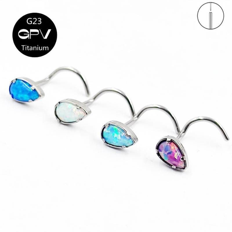 Body Jewelry Manufacturers - G23 titanio 5-Word Nose Nail fabricantes,