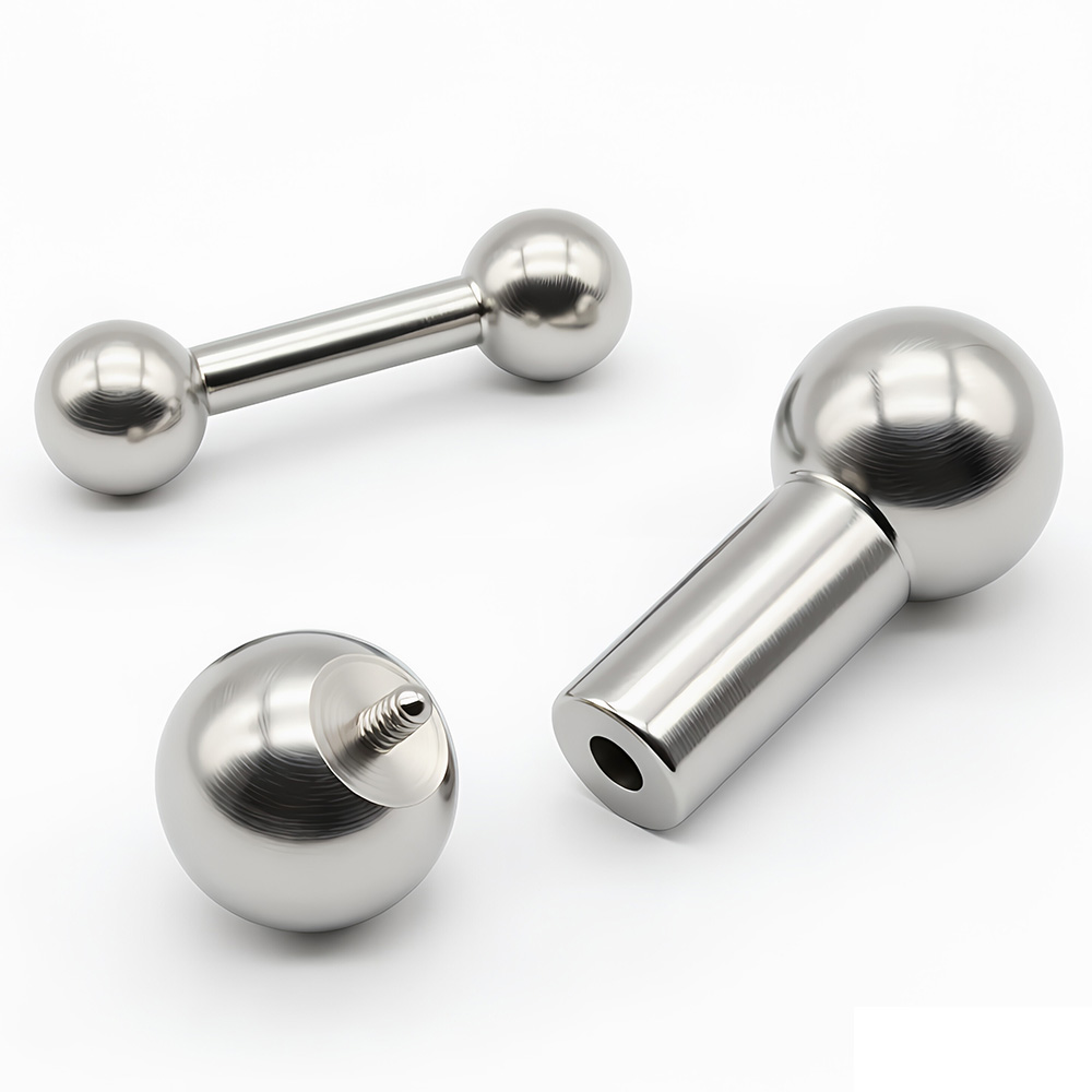 Tongue Barbell Straight - 1 pieza 12G-00G Acero inoxidable barra