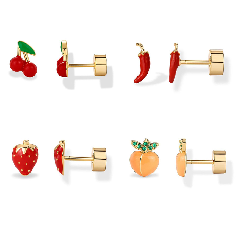 Tragus Flat Back - Pendientes de cartílago para mujer, aretes