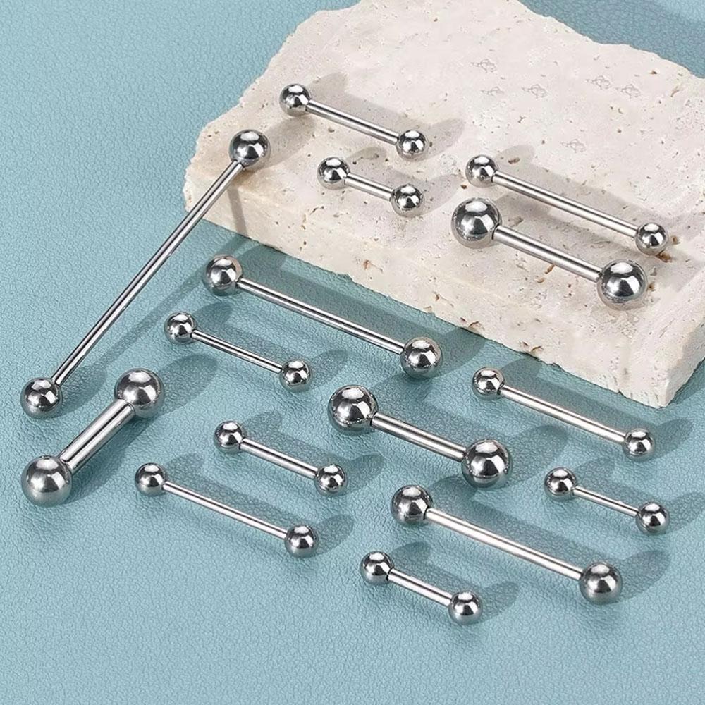 Tongue Barbell Straight - 1PC acero inoxidable recto barbell lengua