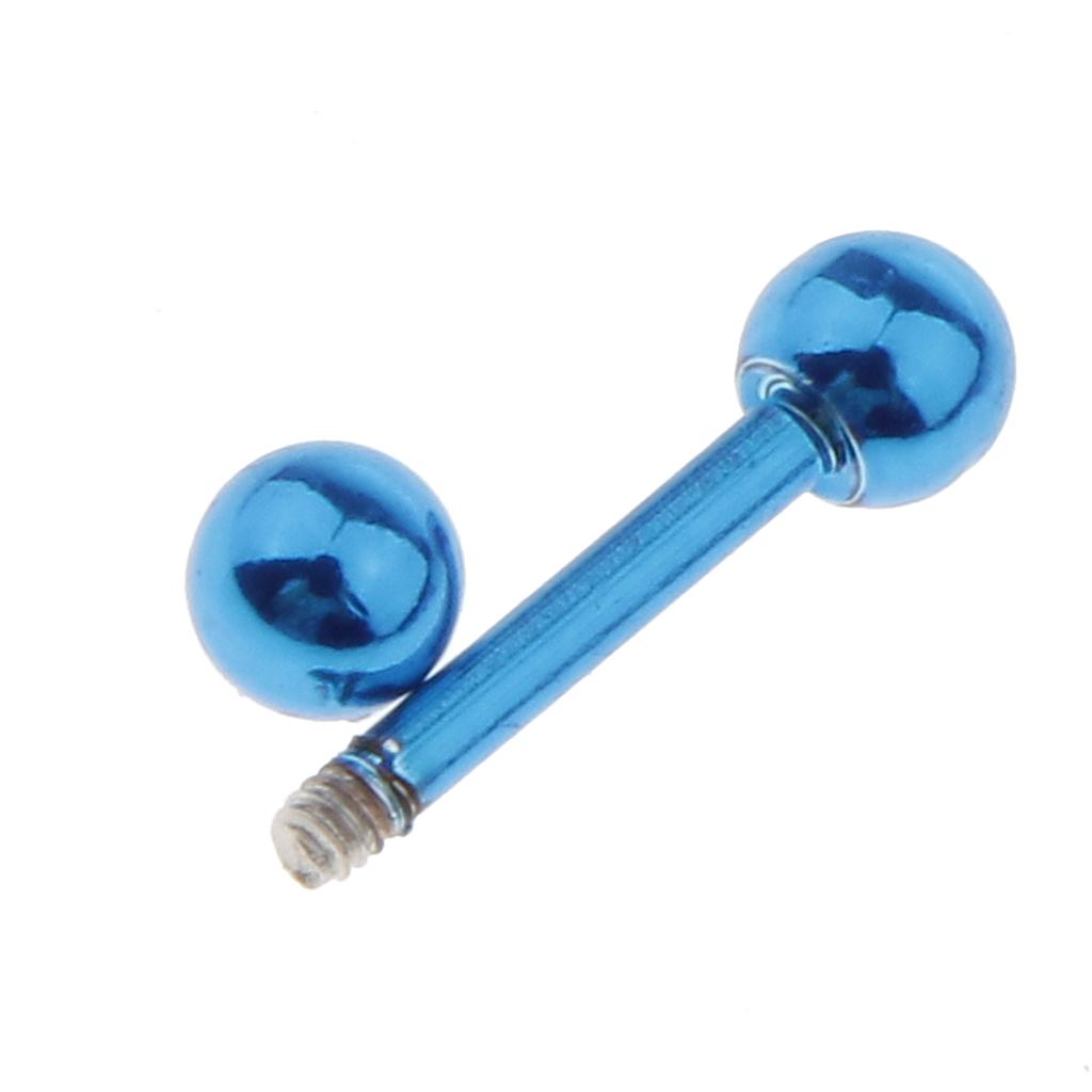 Tongue Barbell Straight - Piercings Barbell de Acero Inoxidable 16g,
