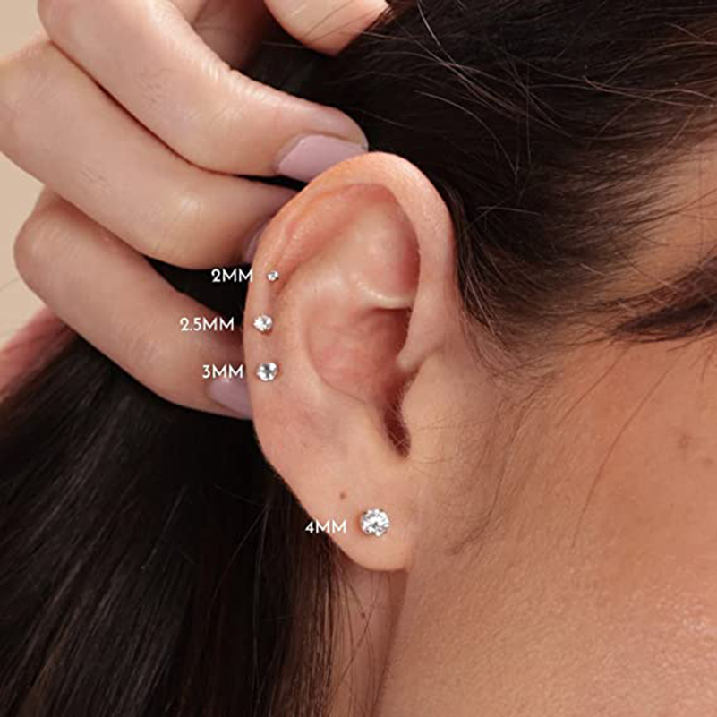 Pendiente sin rosca con parte  - Tragus Flat Back reseña y precio