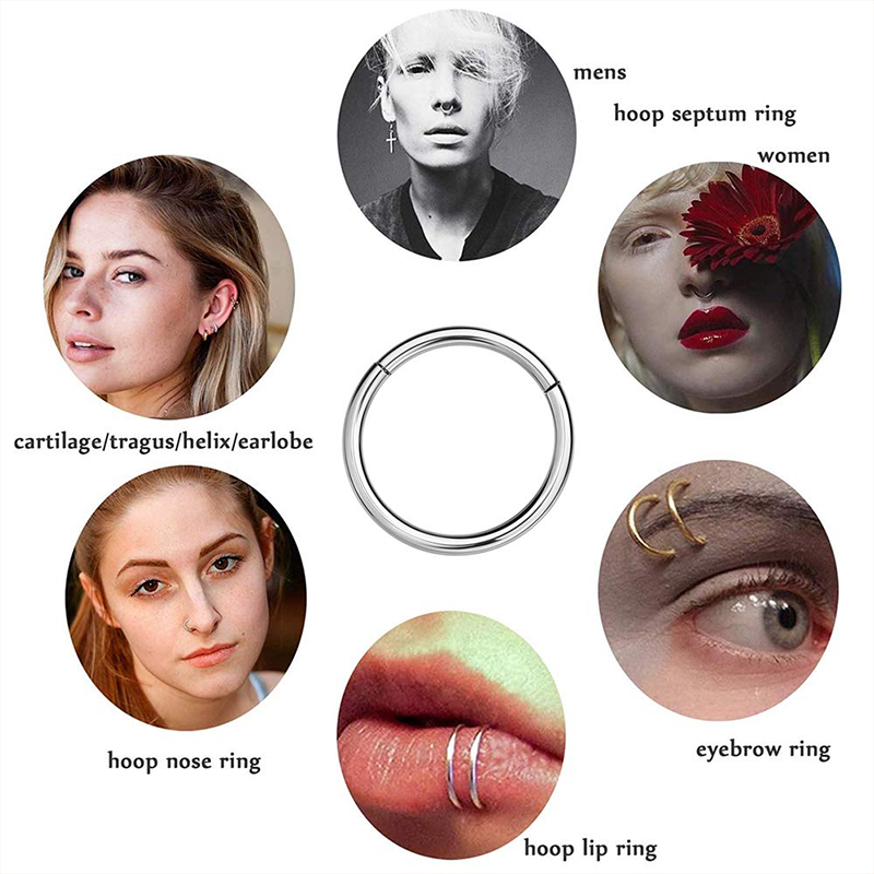 Anillo de acero quirúrgico 316 - Body Jewelry Lip Ring reseña y precio