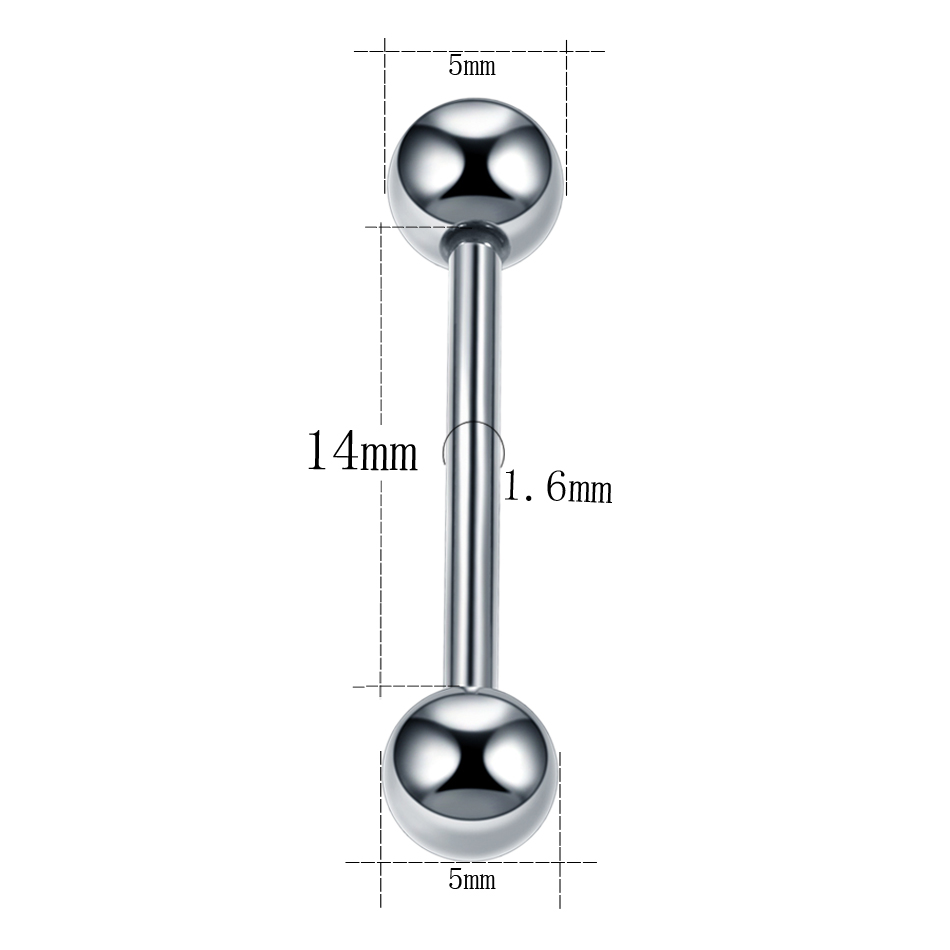 1 unidad G23 de titanio, barra - Tongue Barbell Straight reseña y precio