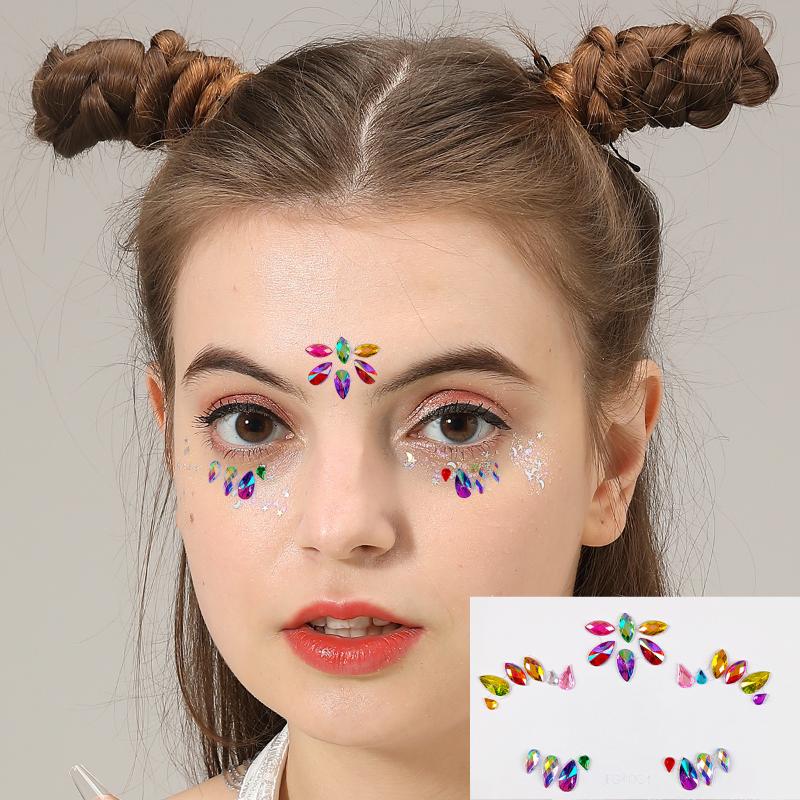 Pegatinas 3D de diamantes de i - Body Jewelry Eyebrow reseña y precio