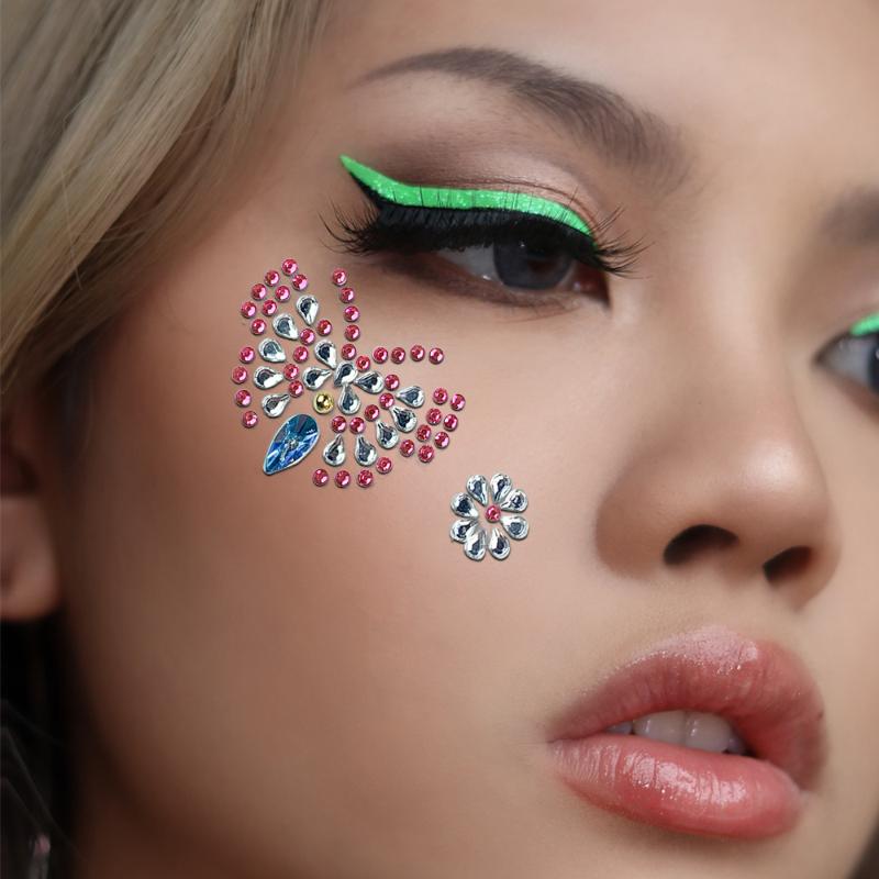 Pegatinas 3D de diamantes de i - Body Jewelry Eyebrow reseña y precio
