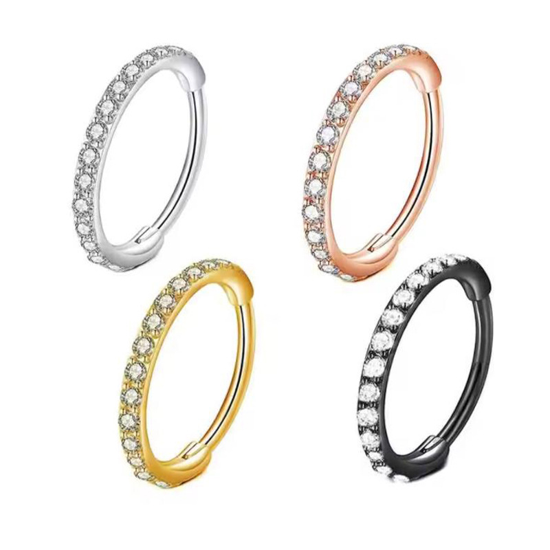 Aro de Nariz Transparente de 1 - Body Jewelry Ear Piercing reseña y precio