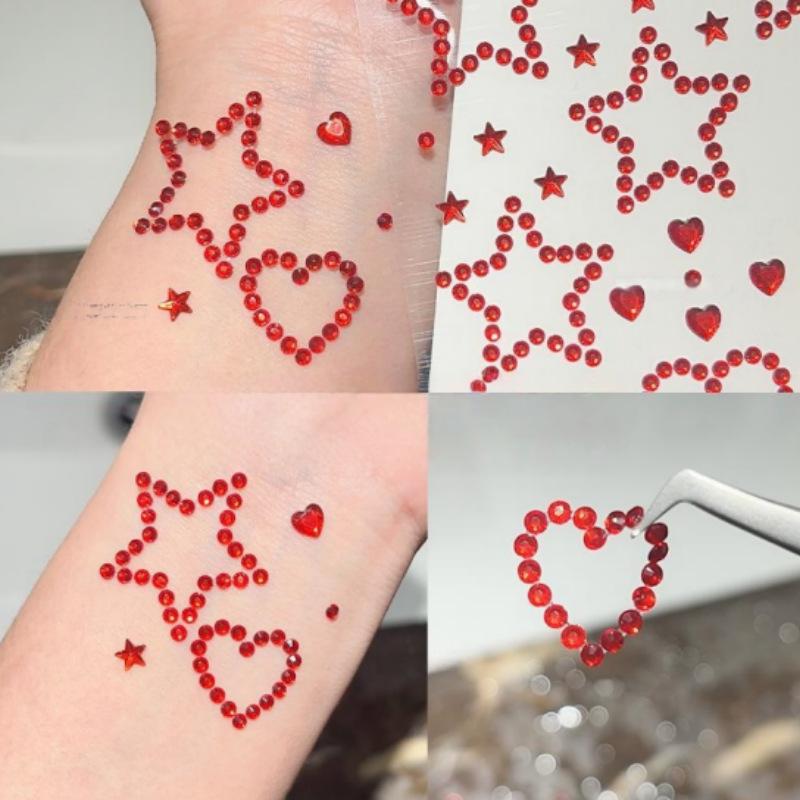 1 Hoja de Adhesivos Coloridos  - Body Jewelry Eyebrow reseña y precio