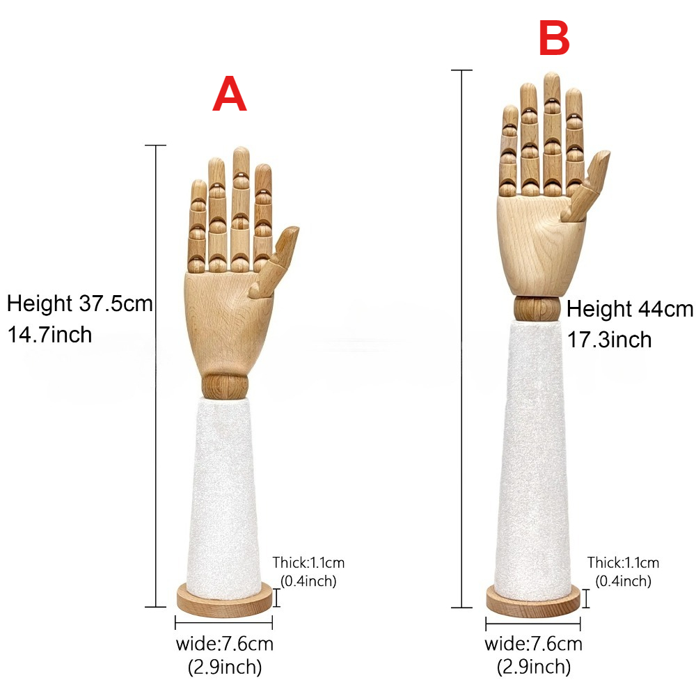 Maniquí de mano de terciopelo  - Body Jewelry Shop reseña y precio