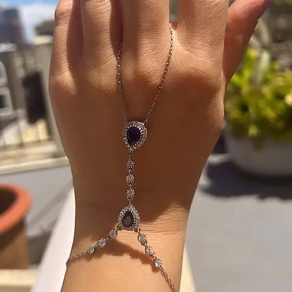 Stonefans joyería de mano azul - Body Jewelry Dubai reseña y precio