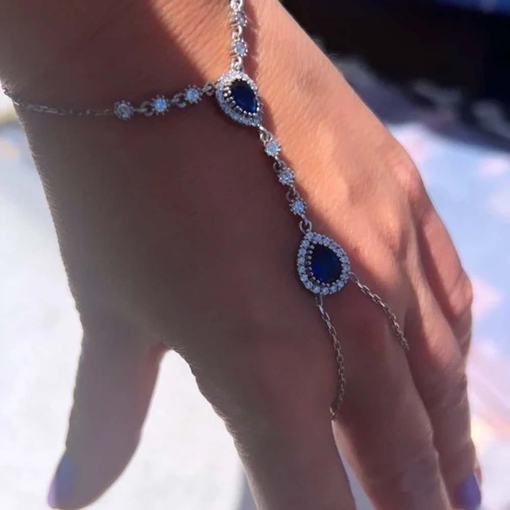 Stonefans joyería de mano azul - Body Jewelry Dubai reseña y precio