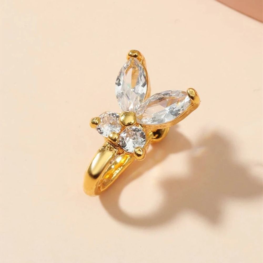 Anillo de nariz de mariposa co - Body Jewelry Ear Piercing reseña y precio