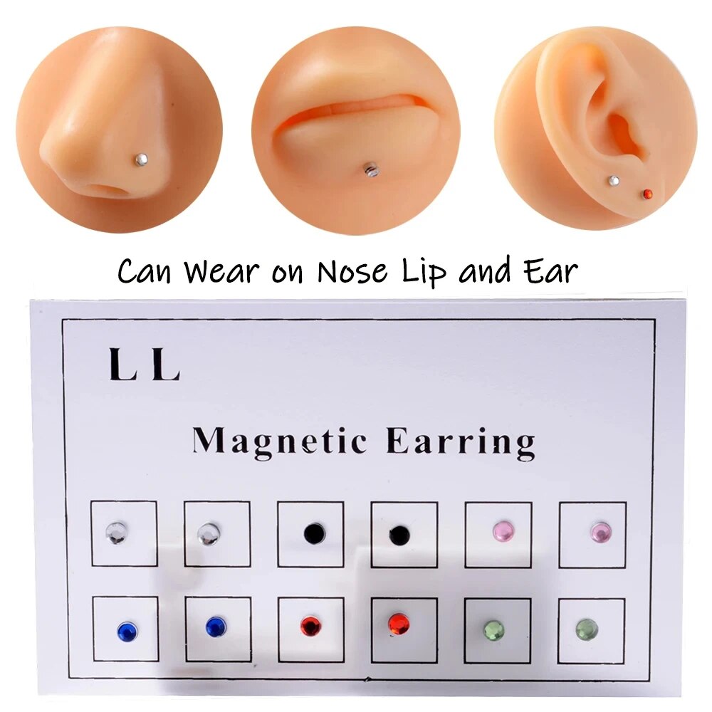 12 uds/tarjeta tramposo falso  - Body Jewelry Ear Piercing reseña y precio