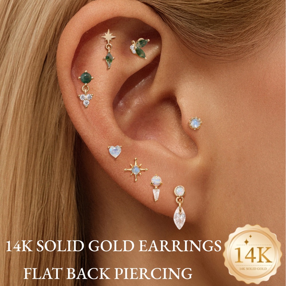 DIeSchein Pendientes de Oro Só - Tragus Flat Back reseña y precio