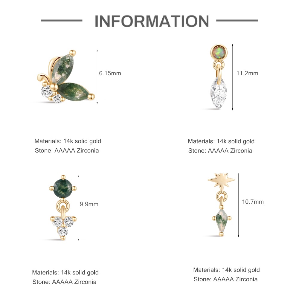 DIeSchein Pendientes de Oro Só - Tragus Flat Back reseña y precio