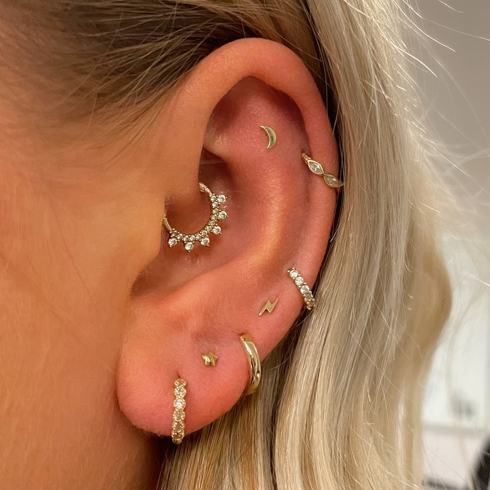 Pendientes de tuerca con forma - Tragus Flat Back reseña y precio
