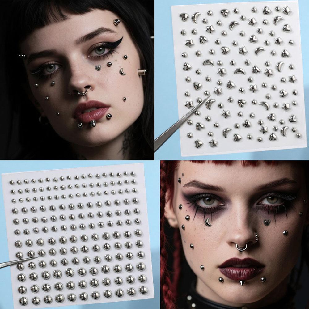 1 Hoja de Pegatinas de Acrílic - Body Jewelry Eyebrow reseña y precio