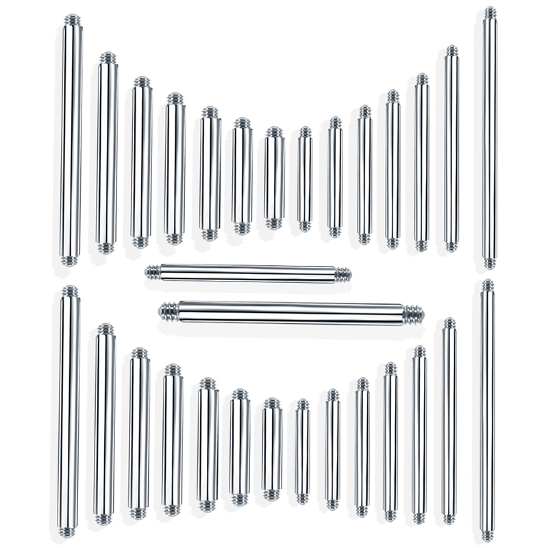10 Uds 4-42mm 316L Acero quirú - Tongue Barbell Straight reseña y precio