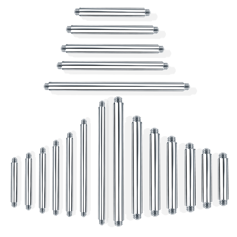 10 Uds 4-42mm 316L Acero quirú - Tongue Barbell Straight reseña y precio