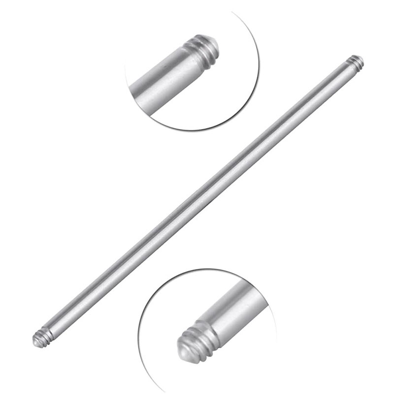 10 Uds 4-42mm 316L Acero quirú - Tongue Barbell Straight reseña y precio