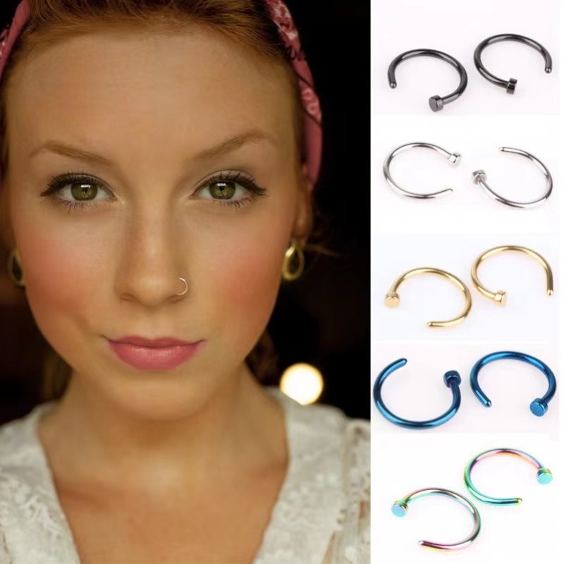 Lote de 6 Anillos de Nariz Fal - Body Jewelry Lip Ring reseña y precio