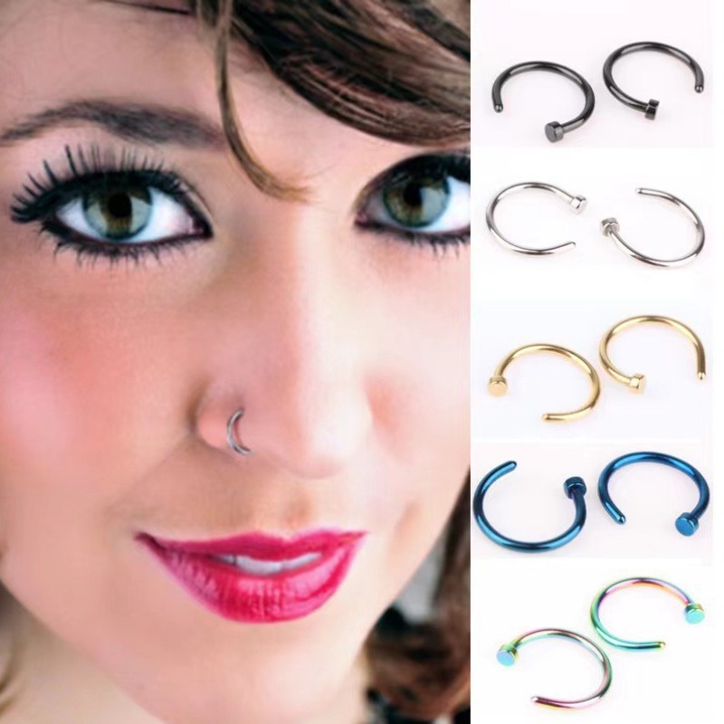 Lote de 6 Anillos de Nariz Fal - Body Jewelry Lip Ring reseña y precio