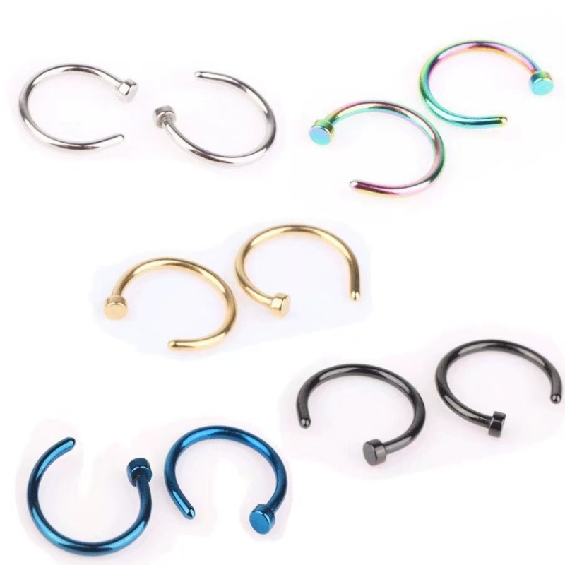 Lote de 6 Anillos de Nariz Fal - Body Jewelry Lip Ring reseña y precio