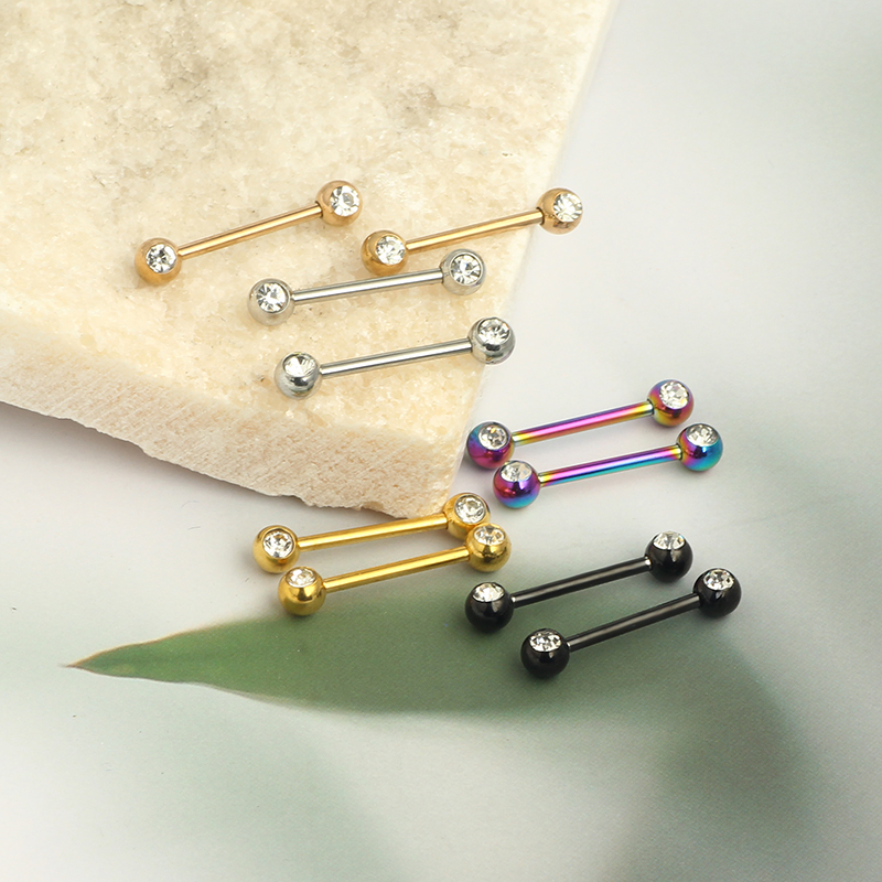 Venta al por mayor, anillos pa - Tongue Barbell Straight reseña y precio