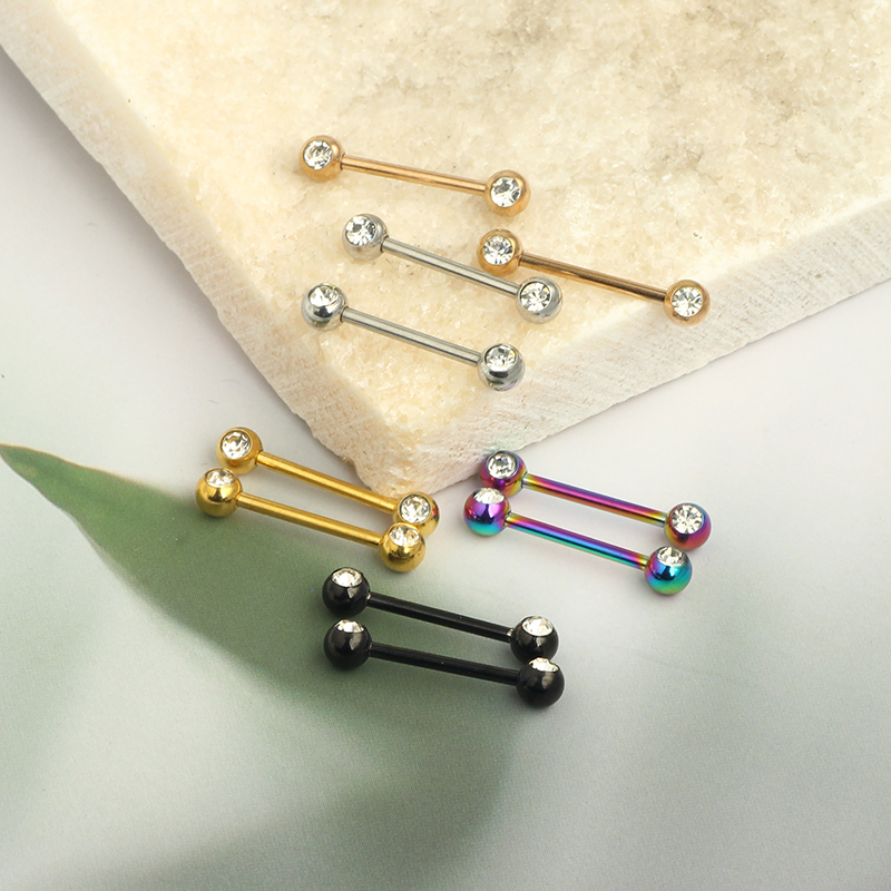 Venta al por mayor, anillos pa - Tongue Barbell Straight reseña y precio