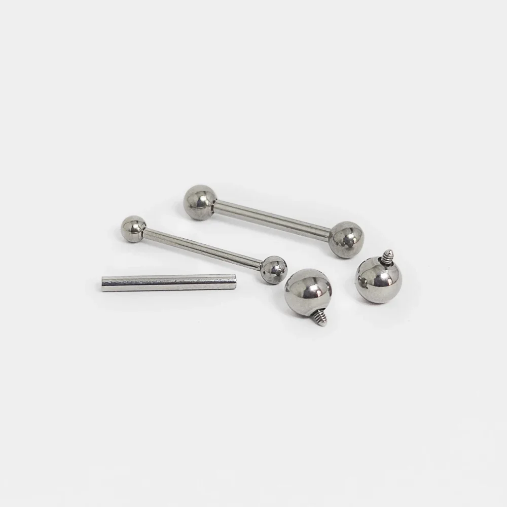 ASTM F136 Piercing de titanio  - Tongue Barbell Straight reseña y precio