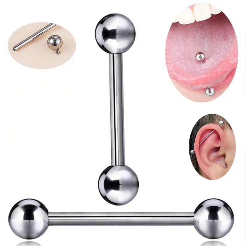 ASTM F136 Piercing de titanio  - Tongue Barbell Straight reseña y precio