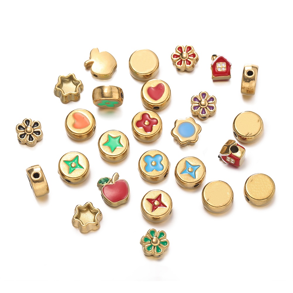 2 unids/pack de cuentas espaci - Body Jewelry Diy reseña y precio