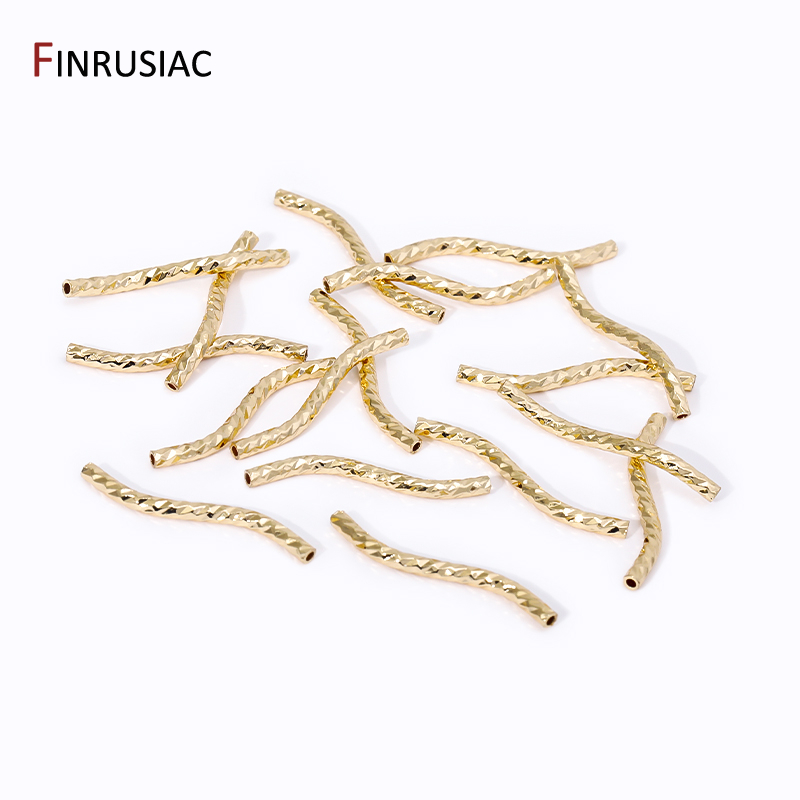 Cuentas de tubo curvadas en fo - Body Jewelry Diy reseña y precio