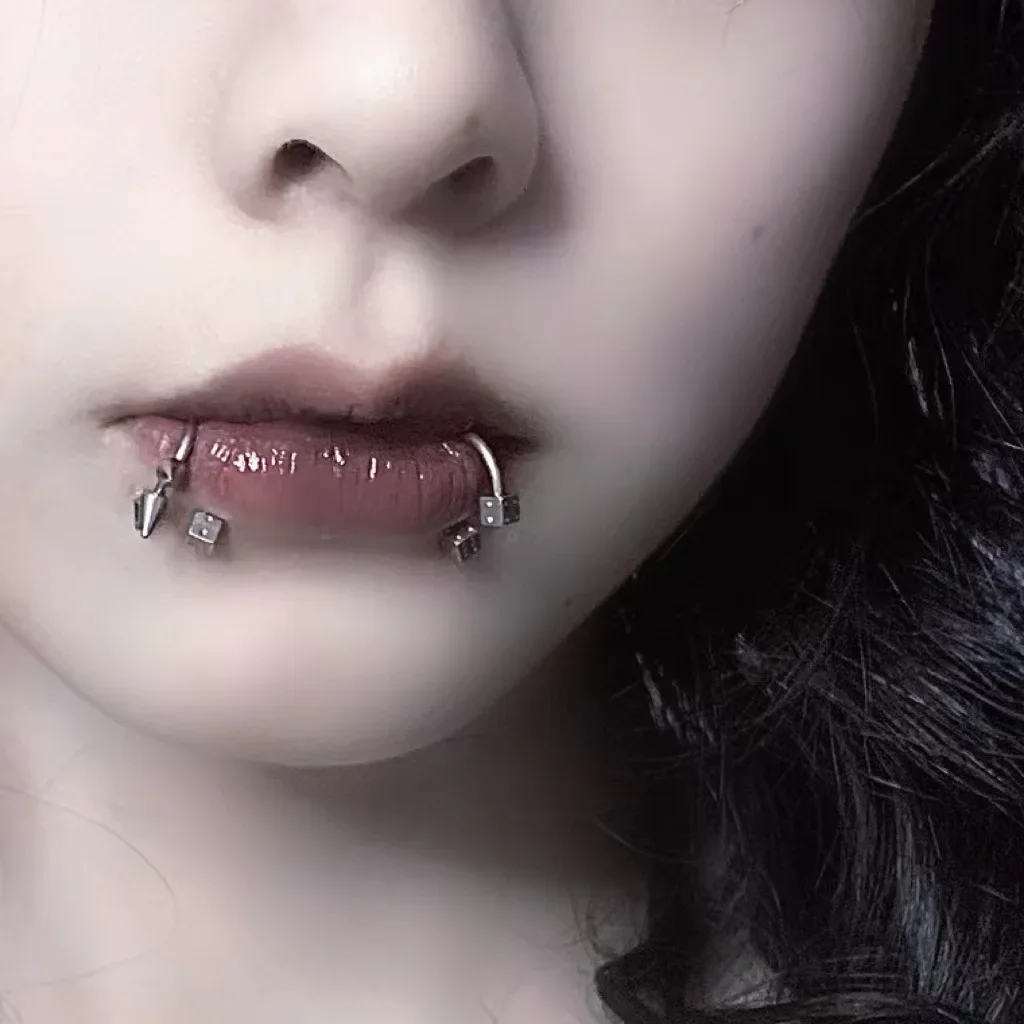 Anillo de nariz Punk de doble  - Body Jewelry Lip Ring reseña y precio
