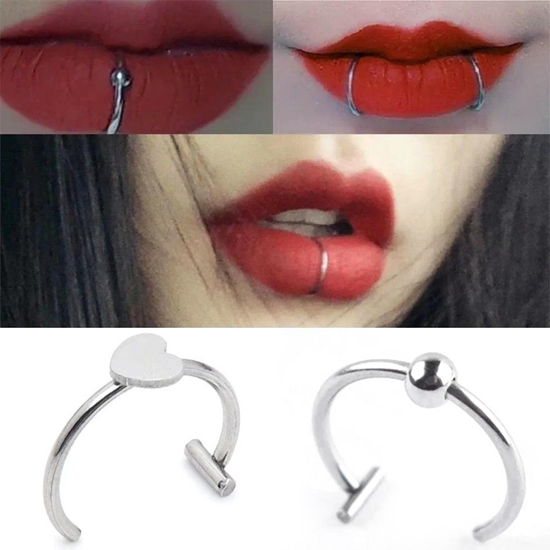 Anillo de nariz falso de acero - Body Jewelry Lip Ring reseña y precio
