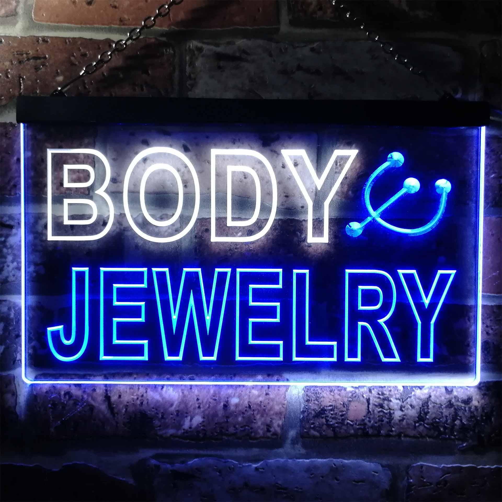 Letrero de neón Led de doble c - Body Jewelry Shop reseña y precio