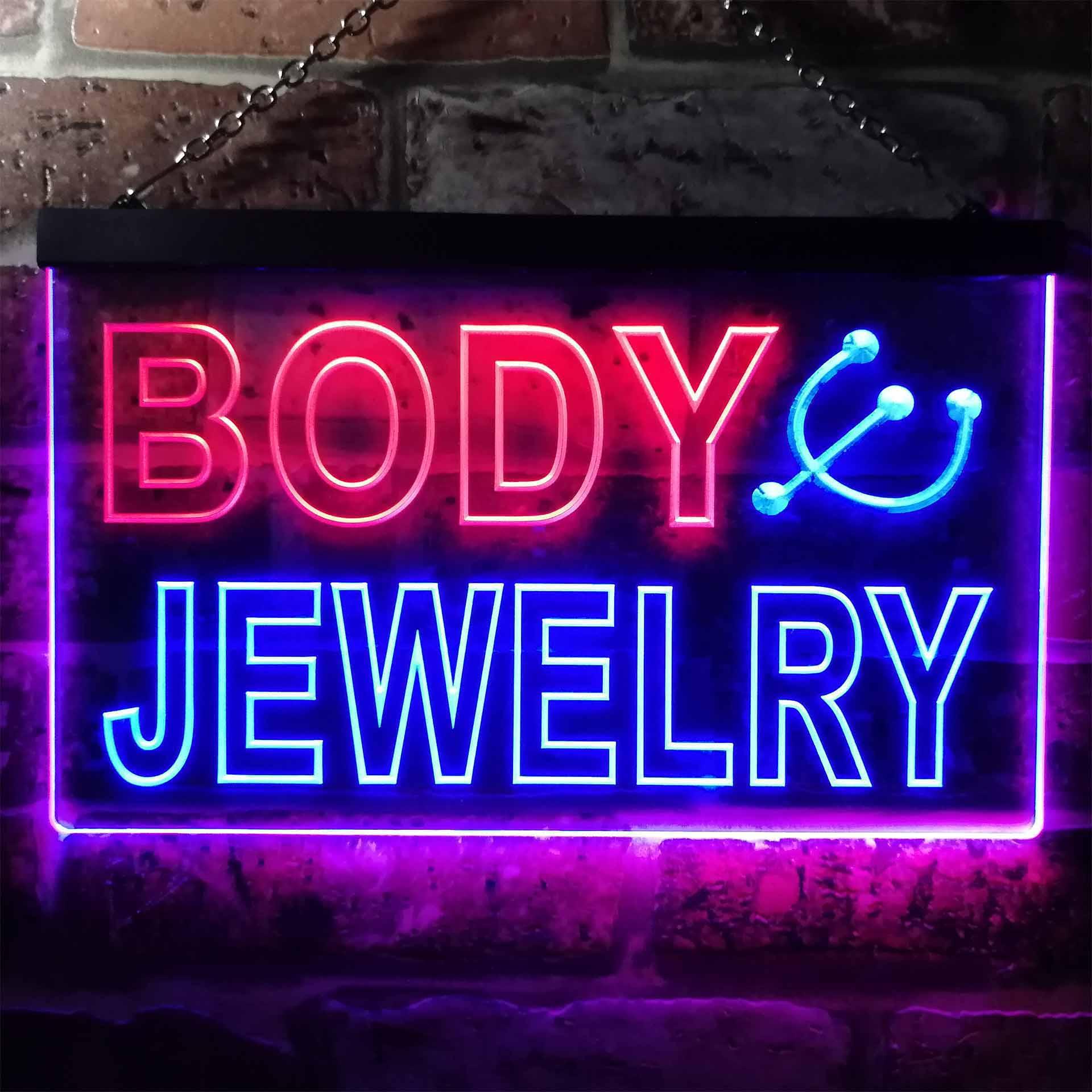 Letrero de neón Led de doble c - Body Jewelry Shop reseña y precio
