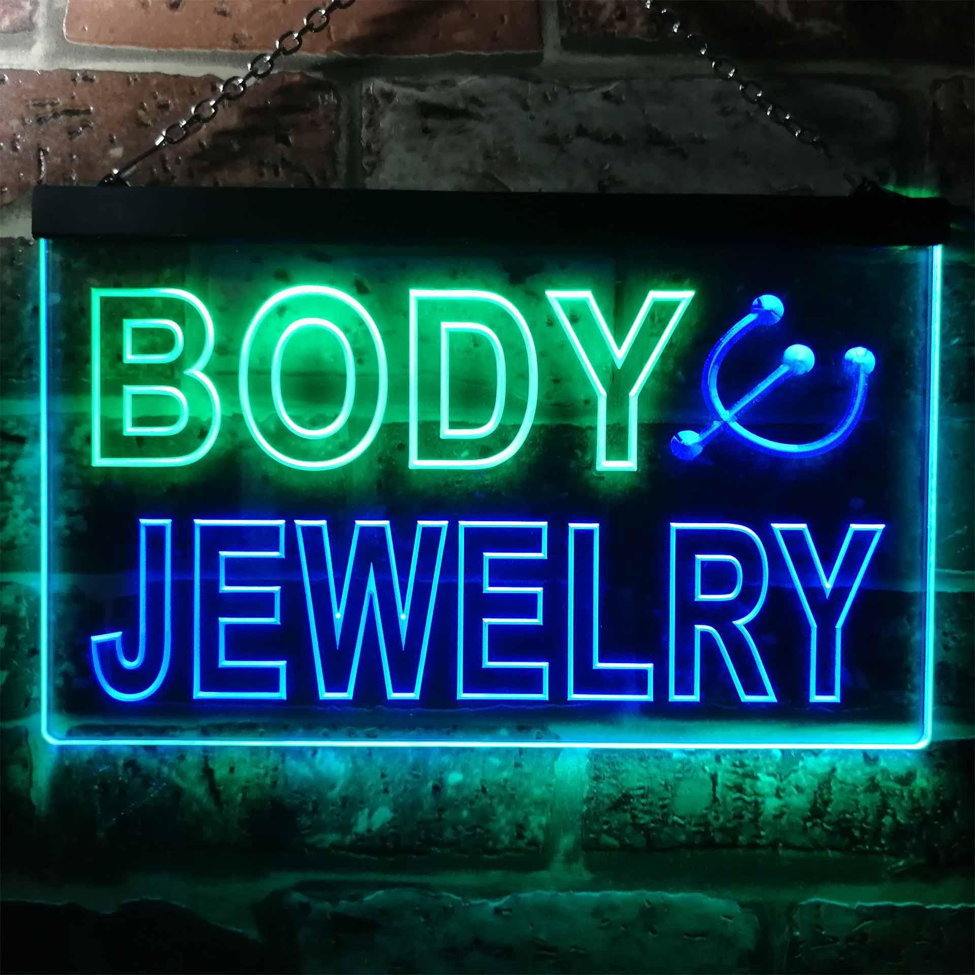 Letrero de neón Led de doble c - Body Jewelry Shop reseña y precio