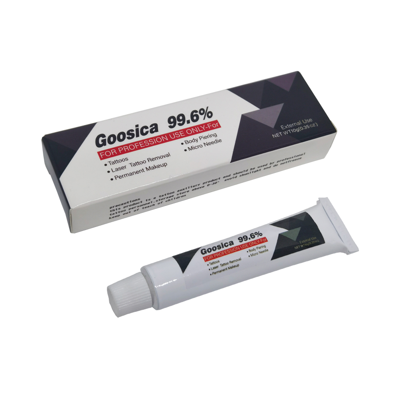 Nueva crema de tatuaje Goosica - Body Jewelry Eyebrow reseña y precio