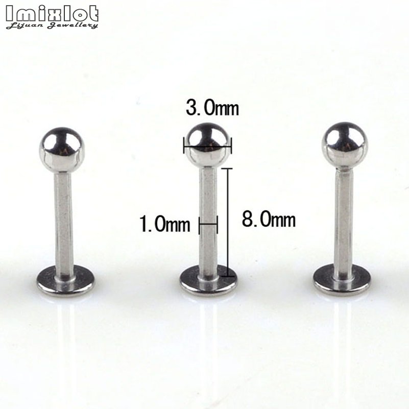 20 unids/lote de anillos para  - Tongue Barbell Straight reseña y precio