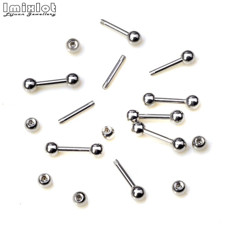 20 unids/lote de anillos para  - Tongue Barbell Straight reseña y precio