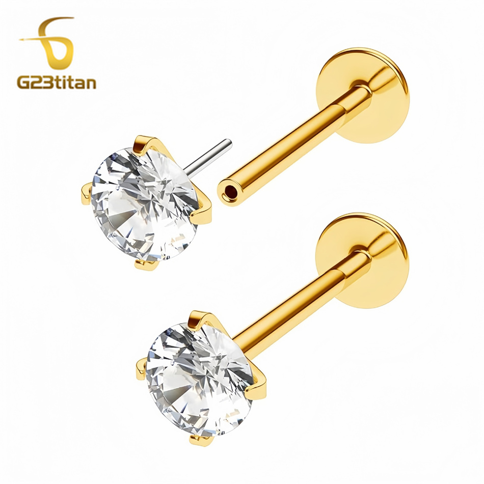 2 piezas de Pendientes de Tita - Tragus Flat Back reseña y precio