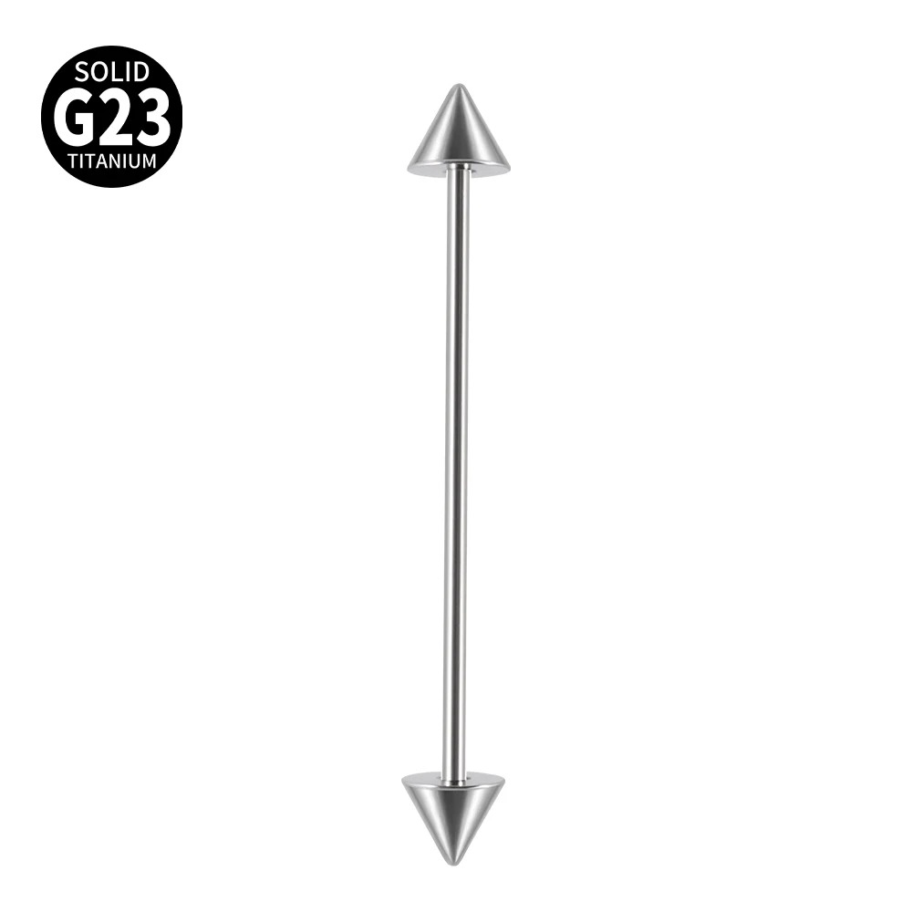 1Pc G23 cono de titanio indust - Tongue Barbell Straight reseña y precio