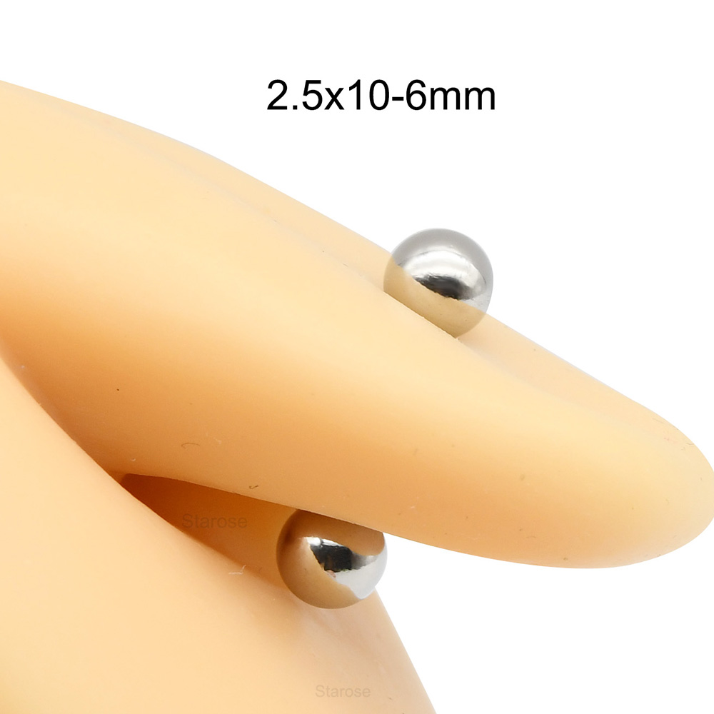 1 pieza 12G-00G Acero inoxidab - Tongue Barbell Straight reseña y precio